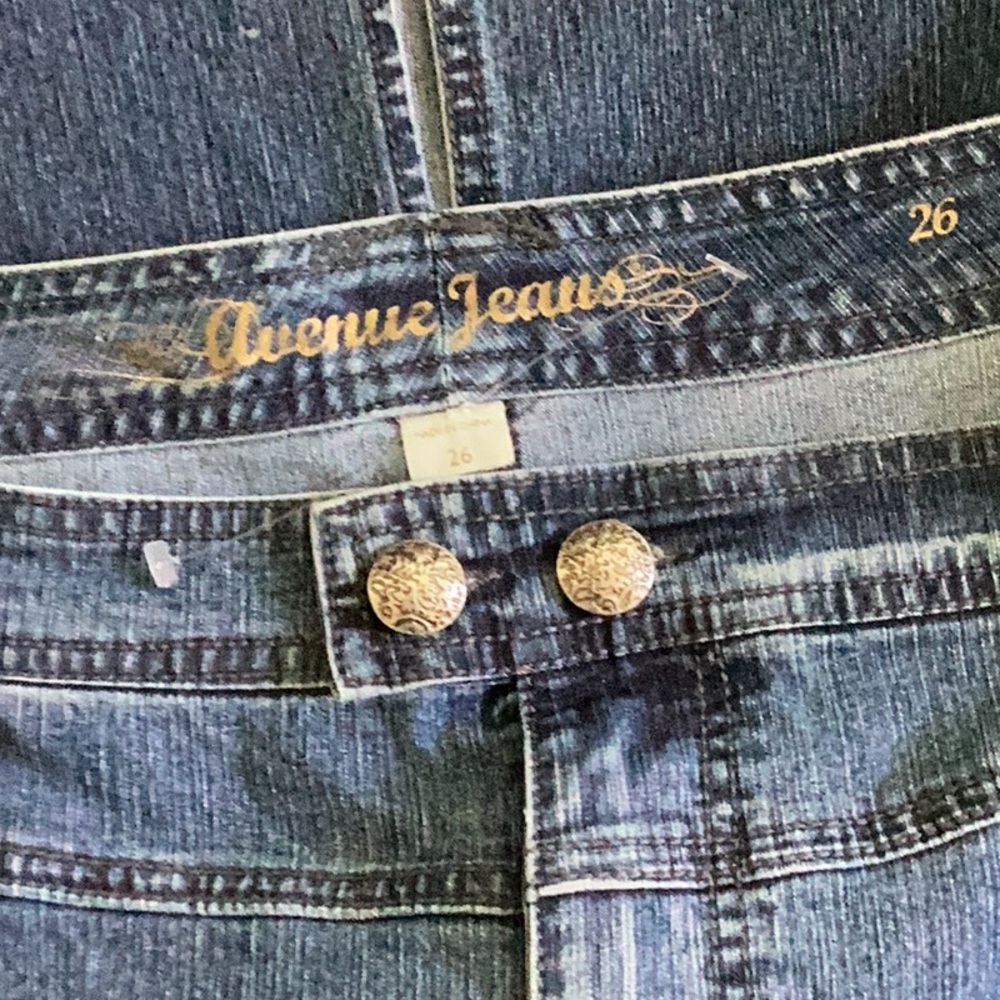 🦋NWOT Avenue Jeans So Fun Size 26 Awesome Denim Skirt Wardrobe Must Have 🦋 - Picture 8 of 9